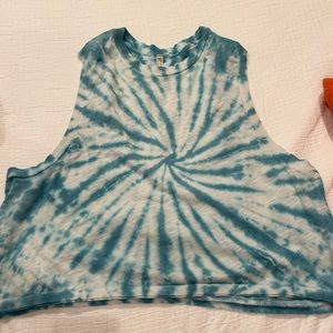 TIE DYE FREE PEOPLE MOVEMENT TANK TOP